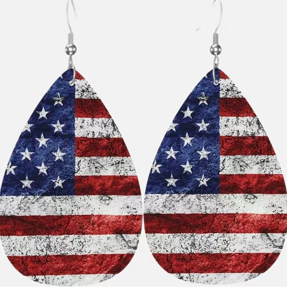 4th of July earrings